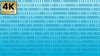 Royalty Free Template Digital Binary Background Animation Blue Theme