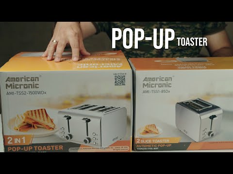Automatic Stainless Steel Pop-Up Toaster - American Micronic