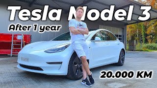 Tesla Model 3 Owner Review After 20.000 KM and 1 Year 2020