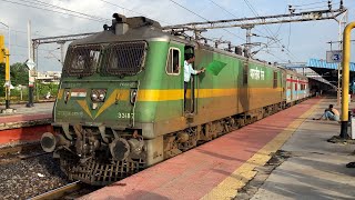 Three Different TRAINS Crazy Acceleration | WAP7 with LHB +WAG9 with LHB +WAP4E with ICF \u0026 V B | I R