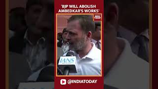 Rahul Condemns Shah's Statement Over Ambedkar, Says BJP Will Finish Ambedkar's Ideology And Works