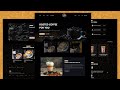 How To Make A Responsive Coffee Shop Website Design Using HTML - CSS - JavaScript || From Scratch