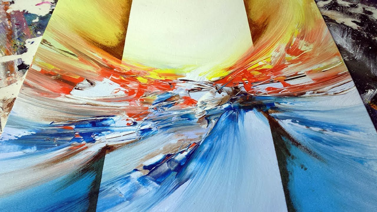 Abstract Painting Demonstration Painting Watercolor