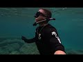 crystal clear water in palermo freediving sicily