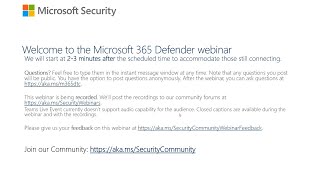 Microsoft 365 Defender webinar: Tracking an attacker email infrastructure