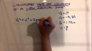 How to calculate initial velocity