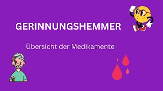 Gerinnungshemmer- Übersicht der Medikamente