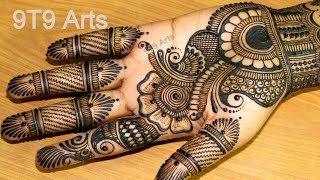 Bold Beautiful Dulhan Mehndi Design By 9t9 Arts Bridal Henna Mehndi Design Negative Space Mehndi