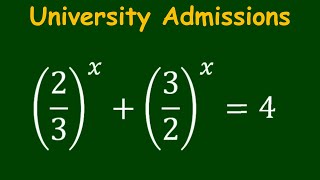 Harvard University Exponential Problem. Admission Test .✍️🖋️📘💙