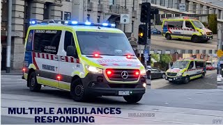 *Bullhorn* - AV // 11x Ambulances Responding Compilation - Melbourne