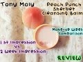 Tony Moly Peach Punch Sherbet Cleansing Balm Review