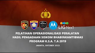 Pelatihan Oprasionalisasi Peralatan Hasil Pengadaan Siskom Bhabinkamtibmas Program K.S.A. T.A 2019