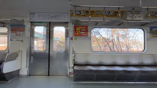 ソウル地下鉄7号線 2次車 733編成 東芝IGBT-VVVF 長岩駅〜道峰山駅 温水行き 走行音＆車内