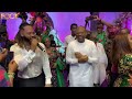 tony elumelu joins flavour on stage to do agba baller dance at dr siju iluyomade birthday party.