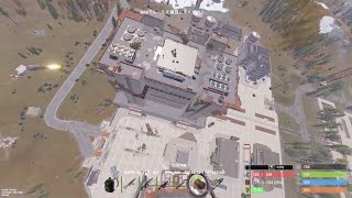 【Rust】ロケット発射場屋上SAM回避強行侵入～APC＆ヘリ戦【GuuServer】