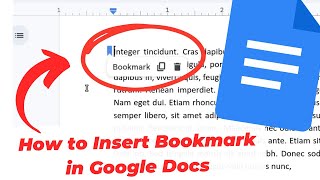 How to Insert Bookmark in Google Docs (Internal Links)