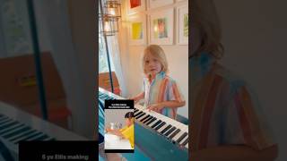 5 yo pianist composed a song for 5 yo baker!  @ourmusicalfamily