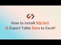 How to Install & Setup SQLite on Windows 10 or 11 ! Export Table Data to Excel Easily in SQLite3