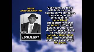 Leon Albert ~ Short Obituary