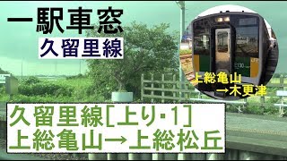 1 久留里線 車窓［上り］上総亀山→上総松丘