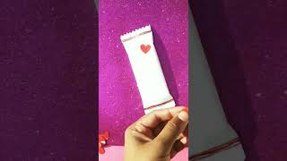 Valentine's day gift Idea 💓🍫 | Chocolate gift wrapping packing idea | #shorts #trending #shortsvideo