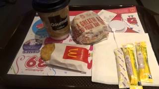 アキーラさん利用①タイ・バンコク・ドンムアン空港内のマクドナルドで朝マック！Macdonalds in the airport in Bangkok,Thailand