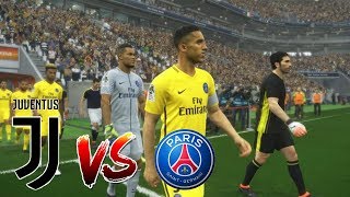 PES2018 Naymar Jr vs Cristiano Ronaldo, JUVENTUS VS PARIS SAINT-GERMAIN