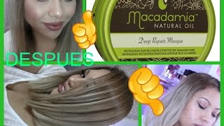 MASCARILLA PARA EL CABELLO MACADAMIA-RESEÑA