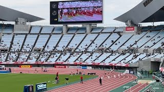 【決勝】女子200m U20 杉本心結インタビュー 日本陸上競技選手権大会 大阪ヤンマースタジアム長居