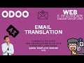 How to translate email template Odoo | Qweb Template Engine Odoo Translation