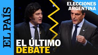 ELECCIONES ARGENTINA 2023 | Cinco momentos del debate presidencial entre Massa y Milei | EL PAÍS