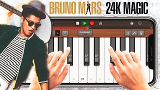Bruno Mars - 24K Magic on iPhone (Garageband)