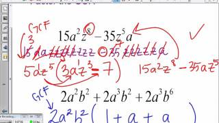 Saxon Algebra 1 - Lesson 35 - Factoring the GCF