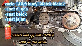 penyebab vario bunyi kretek kretek