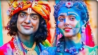 Sumedh Mudgalkar Latest Holi Celebration Video In Radha Krishna Serial 😍🥳 #shorts