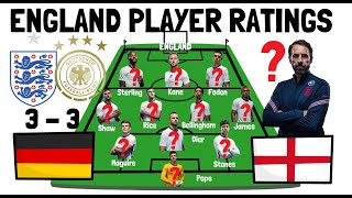 ENGLAND 3-3 GERMANY Player Ratings | Maguire & Pope poor! Kane, Bellingham, Saka & Mount impressive!