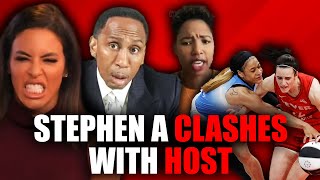Stephen A. Smith CLASHES With Host Over Caitlin Clark | OutKick The Morning with Charly Arnolt