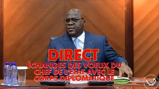 DIRECT PR FELIX TSHISEKEDI I ÉCHANGES DES VOEUX DU CHEF DE L'ÉTAT AVEC LE CORPS DIPLOMATIQUE