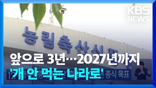 ‘개식용종식추진단’ 출범…2027년 종식 목표 / KBS  2024.04.30.