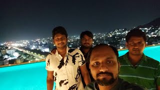 Novotel Hotel Night View Swimming Pool Vijayawada #vijayawada #novotelhotel