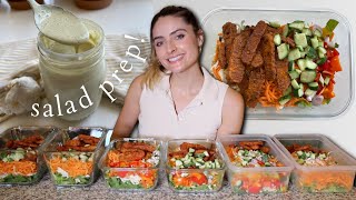 Meal Prep Salads for the Week! Nutritarian Diet