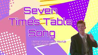 7 Times Table Song - Never Gonna Give You Up
