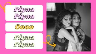 Piya Piya Ooo Piya | Youtube Shorts | 600k subs | Sharma Sisters | Tanya sharma | Kritika sharma