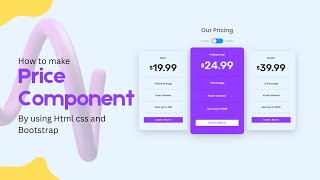 pricing Component in Html , Css and Javascript | Pricing Component html