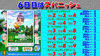 【みんｺﾞﾙ ｱﾌﾟﾘ】第４５回ＭＧＣ本戦実況20230420～★６ ６日目 スパニッシュ