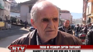 Tregu ne Peshkopi zapton trotuaret, ankohen kembesoret - Bulqiza Tv