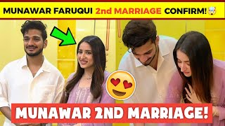 Finally!🤯 Munawar Faruqui 2nd Marriage Confirmed, Munawar Faruqui & Mehzabeen 1s