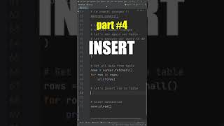how to mysql in python #4 INSERT #shorts