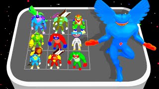 MERGE SUPER: MONSTER BATTLE - MASTER RUN \u0026 MERGE BATTLE, New Merge Frog Evolution 3d