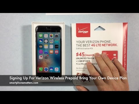 Signing Up For Verizon Wireless Prepaid Bring Your Own Device Plan Signing Up For Verizon Wireless Prepaid Bring Your Own Device Plan